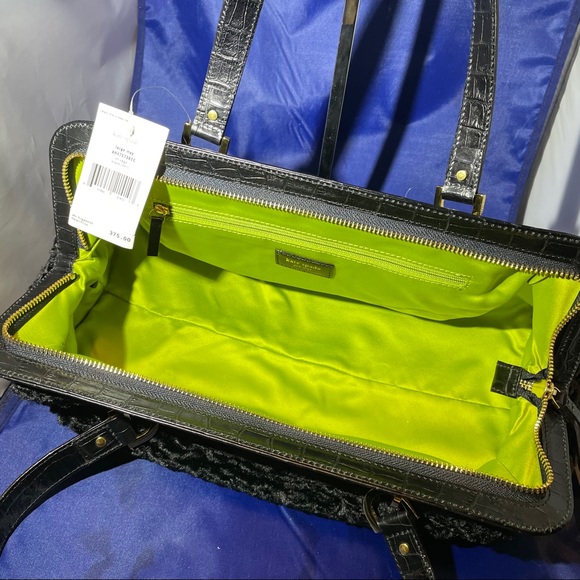 Kate Spade Jet Black Bag w/ Gold Hardware Faux - Picture 3 of 4